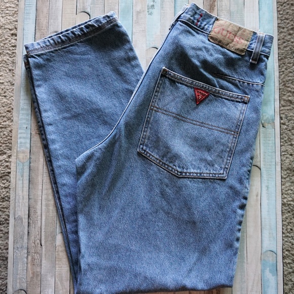 Guess Denim - Vintage Guess HIgh Waisted Mom Blue Jeans w 32